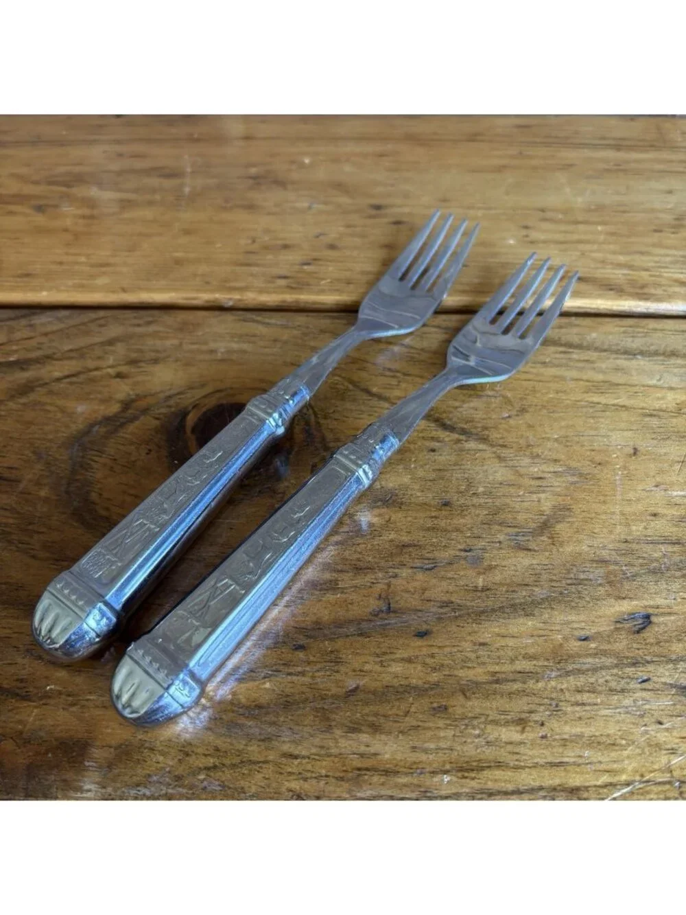 Gazola INOX Brazil FORK Rural Farm Horse Country Replacement VINTAGE Set Of 2